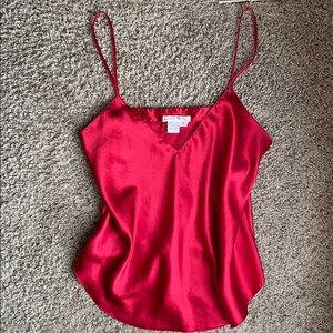 Laura Adams red slip top